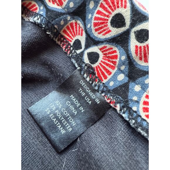 ST33LE Stretch Knit Mens 5” Shorts in Red Art Deco Geometric Print Size 29 - Picture 5 of 6